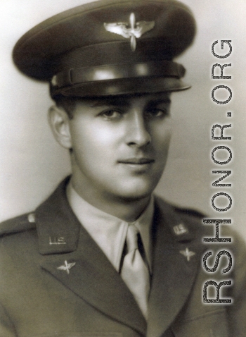 Harold E Greenberg as a cadet during WWII before going to the CBI.