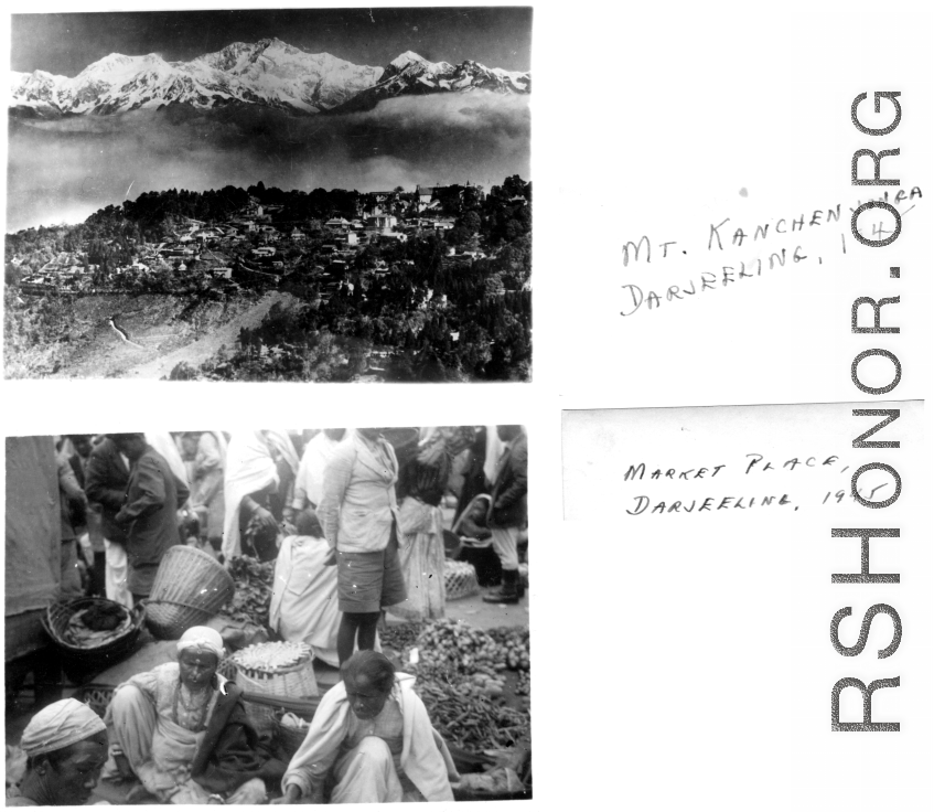Scenes in Darjeeling, 1945.