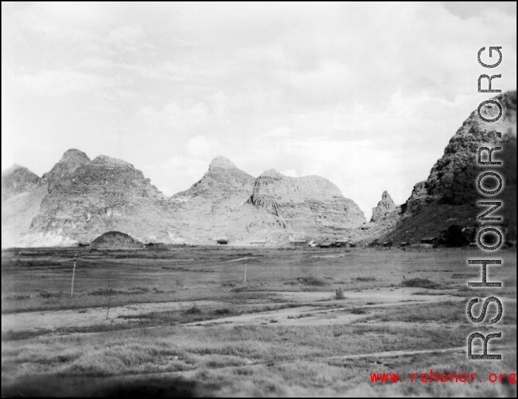 Karst mountains at Guilin, Guangxi province, China, during WWII.