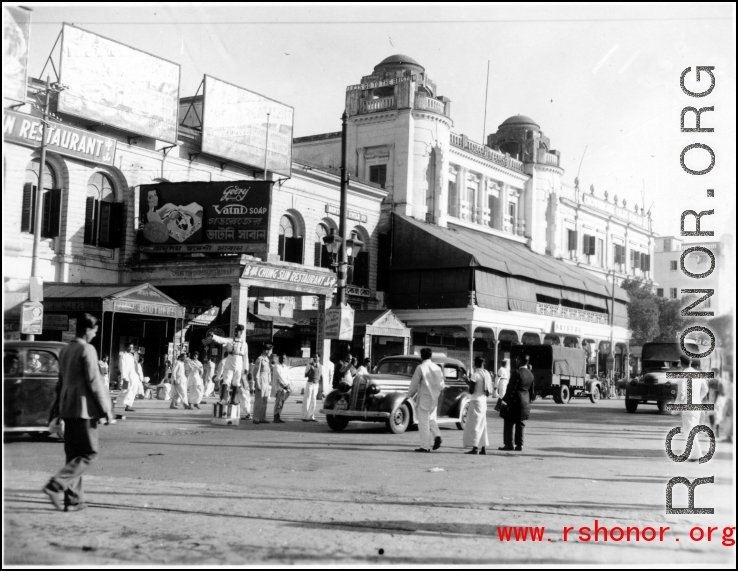 A street in India during WWII.