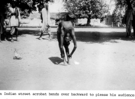 Indian street acrobat in the CBI during WWII.