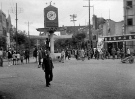 Local people in Kunming city, Yunnan province, China, during WWII.