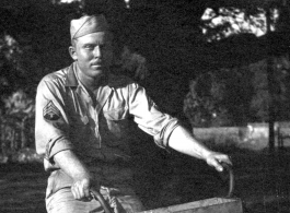 John Schuhart of the 2005th Ordnance Maintenance Company, 28th Air Depot Group, "out pleasure riding one Sunday afternoon," November 18, 1944 in the CBI.
