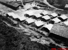 The hostel area at the American base at Suichuan (Suichwan) airbase, Jiangxi province, during WWII.