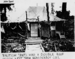 "British tents had a double roof which kept them reasonably cool."  Photo from John Sperl.