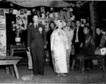 A Chinese couple marry during WWII in China.  From the collection of Hal Geer.