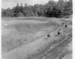 Horse racing--with betting--at Darjeeling, India, during WWII.