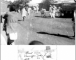 Street scene in Kharagpur, India, during WWII.  Photo from Dwight O. King.
