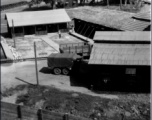 Allied base or depot buildings in the CBI during WWII.  Photo from Robert M. Wilson.