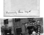 Chinese wedding carriage, Kunming, China, May 1945.