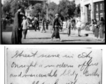 Street scene in war-time Kunming, China, 1944.