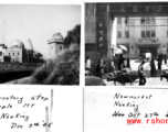 Purple Mt. Park, Nanjing, China, late 1945, and market.